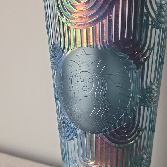 Starbucks Textur Blue Tumbler with Lid And Straw - Picture 3 of 5
